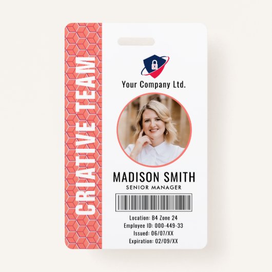 Customized Name and Photo | ID Card Badge (Voorkant)