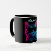customized name cat lover mug mok (Voorkant links)