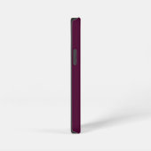 Customized Name Stylish Modern Elegant Wine Colour iPhone Hoesje (Rechterkant)