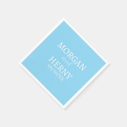 CUSTOMIZED NAME STYLISH MODERN  WEDDING  SERVET (Hoek)