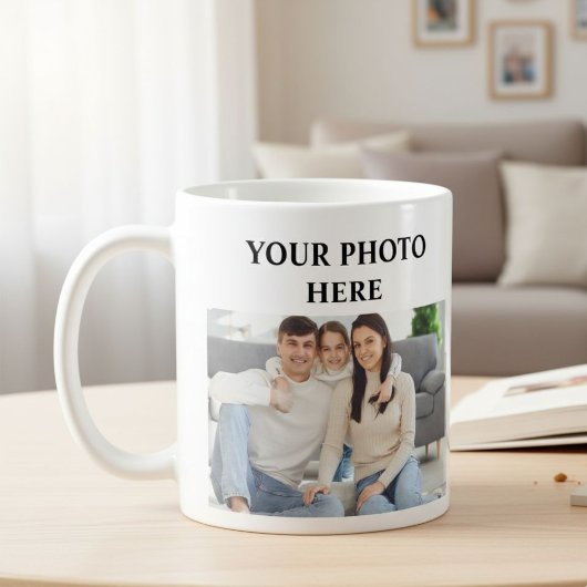 Customized photo mug for dad, personalized photo