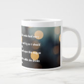 Customized Poem on Birthday Mug Extra Grote Beker (Rechts)
