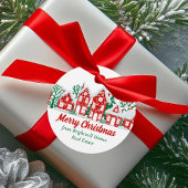 Customized Real Estate Company Christmas Party Bedankjes Labels