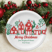 Customized Real Estate Company Christmas Party Papieren Bordje