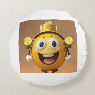 Customized round pillow cover, adding a fun . rond kussen