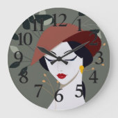 Customized wall clock for home grote klok (Voorkant)