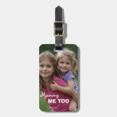 Customized with 2 and text bagagelabel (Voorkant verticaal)