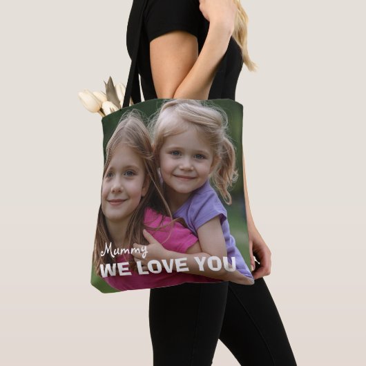 Customized with 2 and text draagtas (Dichtbij)