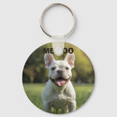 Customized with 2 and text sleutelhanger (Achterkant)