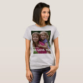 Customized with 2 and text t-shirt (Voorkant volledig)