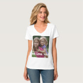 Customized with 2 and text t-shirt (Voorkant volledig)