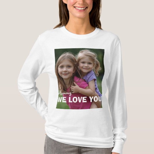 Customized with 2 and text t-shirt (Voorkant)