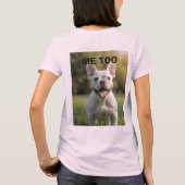 Customized with 2 and text t-shirt (Achterkant)