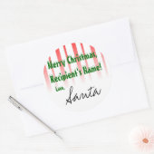 CustomizeIt ! Autocollant de Père Noël (Enveloppe)