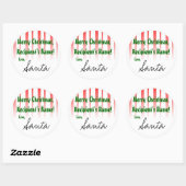 CustomizeIt ! Autocollant de Père Noël (Feuille)