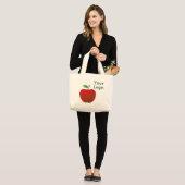 #CustomLogoToteBag Grote Tote Bag (Voorkant (model))