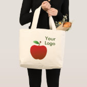 #CustomLogoToteBag Grote Tote Bag (Voorkant (product))
