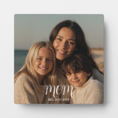 CustomMom Vastgestelde Moderne Script Fotoplaat (Voorkant)
