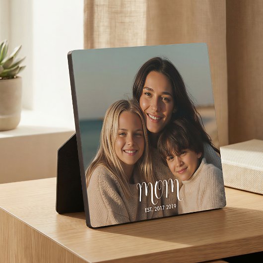 CustomMom Vastgestelde Moderne Script Fotoplaat