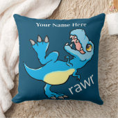 CustomName/Dinosaur T Rex Rawr Tyrannosaurus Dino Kussen (Deken)