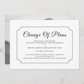 CustomPhoto|Wijziging van plannen|Uitgestelde aank Kaart (Voorkant / Achterkant)