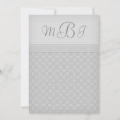 Custon Gray Irish Celtic Knot Wedding Invitation Kaart (Achterkant)