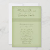 Custon Green Irish Celtic Knot Faire-part de maria (Devant)