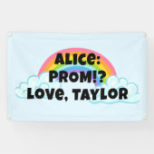 Custon Rainbow Prom Proposal Banner (Horizontaal)