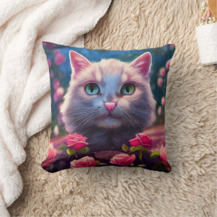 CUT CAT RÉVERSIBLE BLANC KITTY ROSE COUSSIN