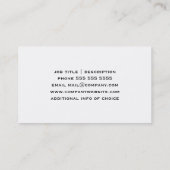 Cut Diamond Line Art, Modern Gemstone Visitekaartje (Achterkant)