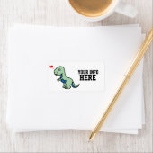 CUT DINOSAUR RETRUN ÉTIQUETTES DE ADRESSE (En situation)