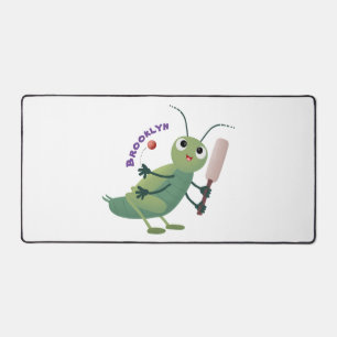 Cut green cricket insect cartoon illustratie bureaumat