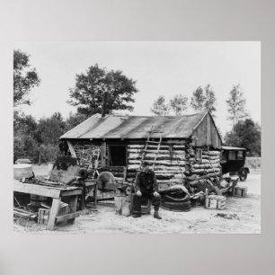 Cut-Over Land Farmer, 1937 Poster