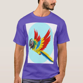 Cut Parrot is een heel mooie vogel met kleurrijk T-shirt