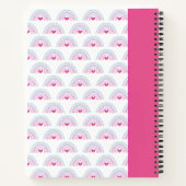 Cut Pink Boho Rainbow Girl Notitieboek (Achterkant)