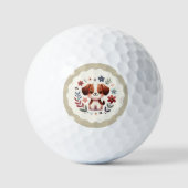 cut puppy Dachshund Silhouette Golf Balls Golfballen (Voorkant)
