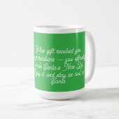 cut Santa Christmas Mug – Funny Holiday Gift  (Devant droit)
