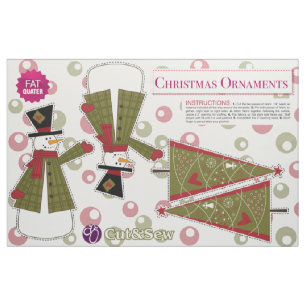 Cut & Sew Vintage Christmas Ornamenten - DIY Pluch Stof