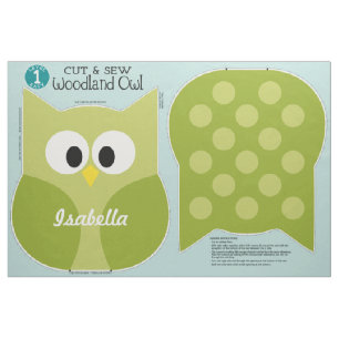 Cut & Sew Woodland Uil Gepersonaliseerde gevulde D Stof