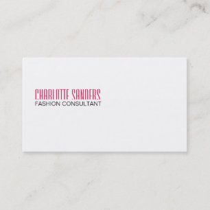 Cut Typeface (roze) Visitekaartje
