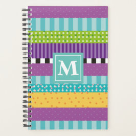 Cutaanstaven en Stippen monogram Planner