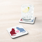 Cutat en hart bier onderzetter (Rechterzijde)