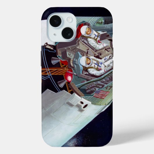 Cutaway is een tweekoppige Gemini-ruimtesonde tijd Case-Mate iPhone Case (Achterkant)