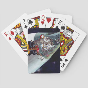 Cutaway is een tweekoppige Gemini-ruimtesonde tijd Pokerkaarten