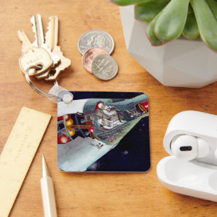 Cutaway is een tweekoppige Gemini-ruimtesonde tijd Sleutelhanger