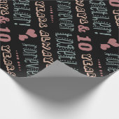 Cute 10th Wedding Jubileum Cadeaupapier (Hoek)