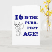 Cute 16th Birthday Cadeau Kaart (Gele Bloem)