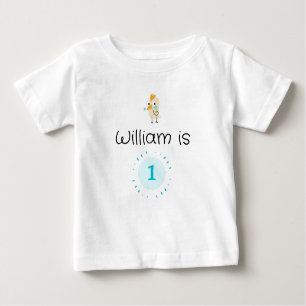 Cute 1st Birthday Personalized Baby T-Shirt