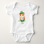 Cute 1st St. Patrick's Day Mouse Leprechauns Pet Romper (Voorkant)