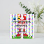 Cute 2019 Elf Stocking Chritmas Invitation du Part (Debout devant)